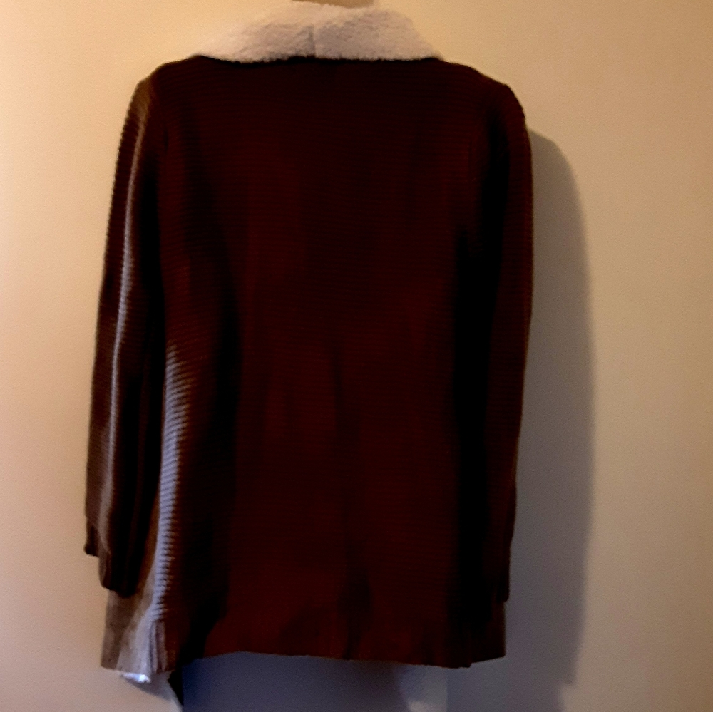 Lola B Waterfall Shearling Cardigan Size Small NWOT - Picture 4 of 14